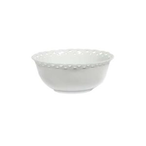 White Porcelain Pierced Bowl