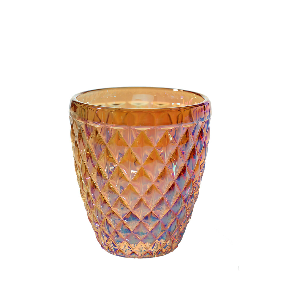 Carnival Glass Votive 3x4 - Linen Effects