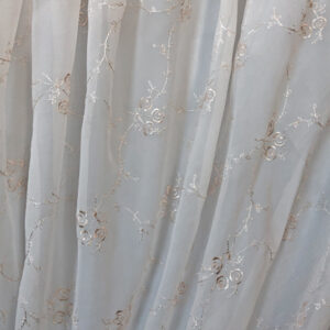 Tablecloth, Ecru Rose Lattice Sheer