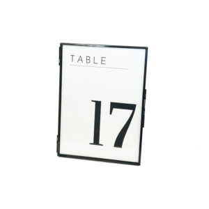Picture Frame - Black Table Number