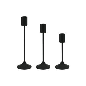 Black Taper Candle Holders