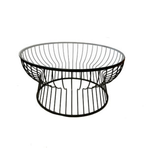Furniture, Black Wire Coffee Table