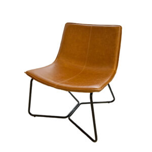 Furniture, Camel Leather Chair