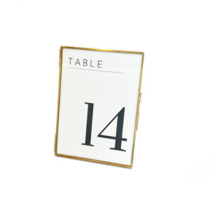Picture Frame - Gold Table Number