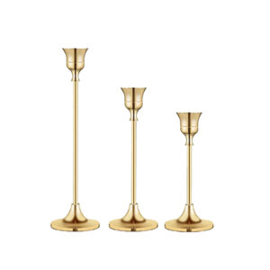 Gold Taper Candle Holders