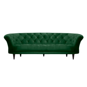 Furniture, Velvet Tufted Sofa - Hunter Green