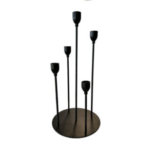 Black Multi-Tier Taper Candle Holder