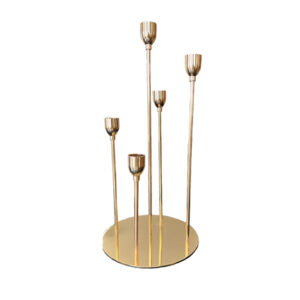 Gold Multi-Tier Taper Candle Holder