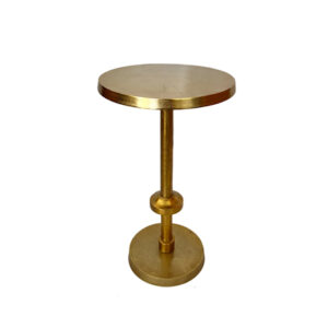 Furniture,  Burnished Gold Martini Table - Faceted