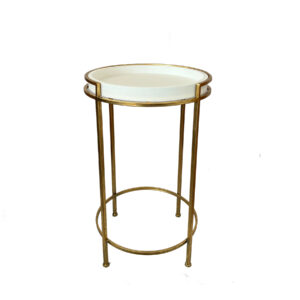 Furniture, White Tray-Top Table