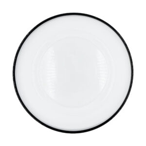 Charger, Glass with Black Rim