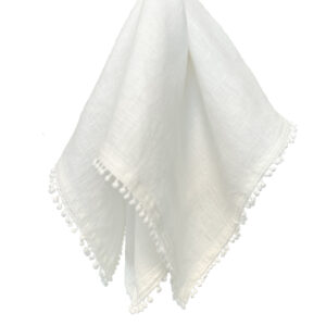 Napkin, Fringe Dot 100% Linen