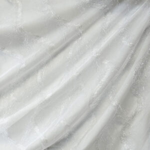 Tablecloth, Eyelash Sheer - White