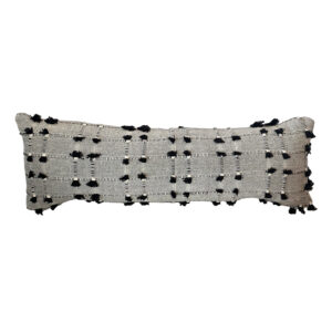 Pillow, Black Tassle Rectangular