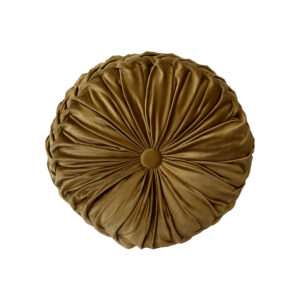 Pillow, Bronze Round Tufted