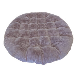Pillow, Mauve Faux Fur Tufted Floor Pillow