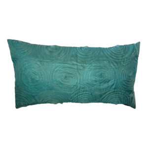 Pillow, Turquoise Sheer Ribbon - Rectangle