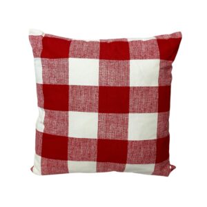 Pillow, Red and White Check