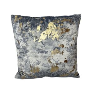 Pillow, Slate Blue with Gold Speckle