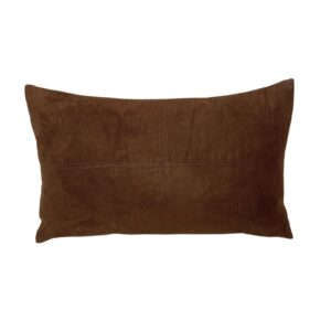 Pillow, Brown Suede - Rectangle