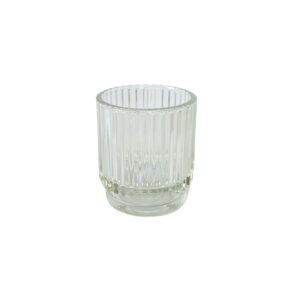 Clear Pleated Votive