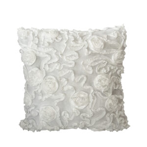 Pillow, White Soutache