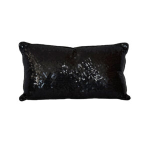 Pillow, Black Sequin - Rectangle