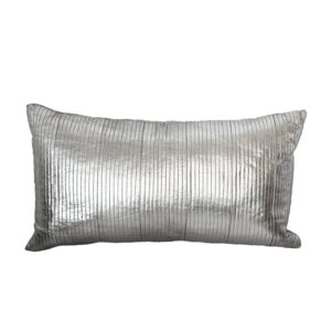 Pillow, Silver Metallic