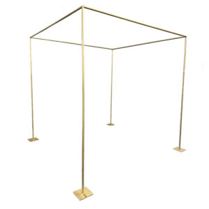 Gold mandap for rental.