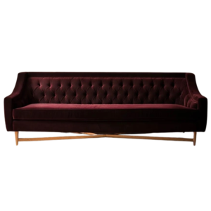 Merlot Velvet Sofa