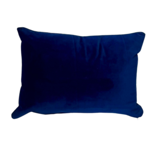 Pillow, Navy Blue Velvet-Rectangle