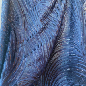 Tablecloth, Sequin - Navy Swirl