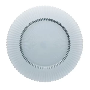 Charger Plate – Pleated Glass – Dusk