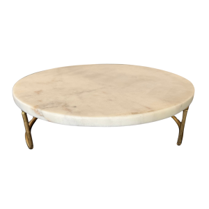 Cake Stand - Marble & Gold - 12" Diameter