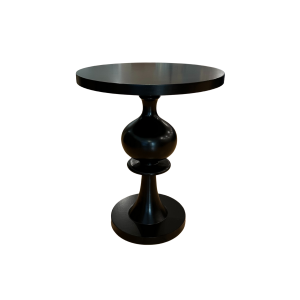 Furniture, Black Contour Side Table