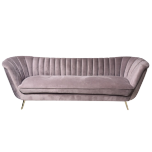 Furniture, Rose Quartz Velvet Sofa
