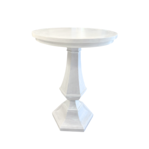 White Pedestal High Top Table